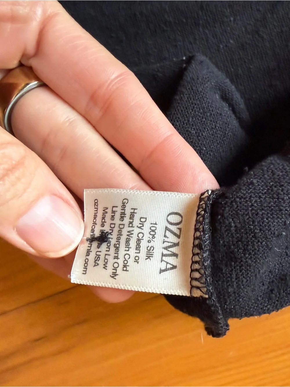 OZMA Black Cropped Button-Front Knit Top